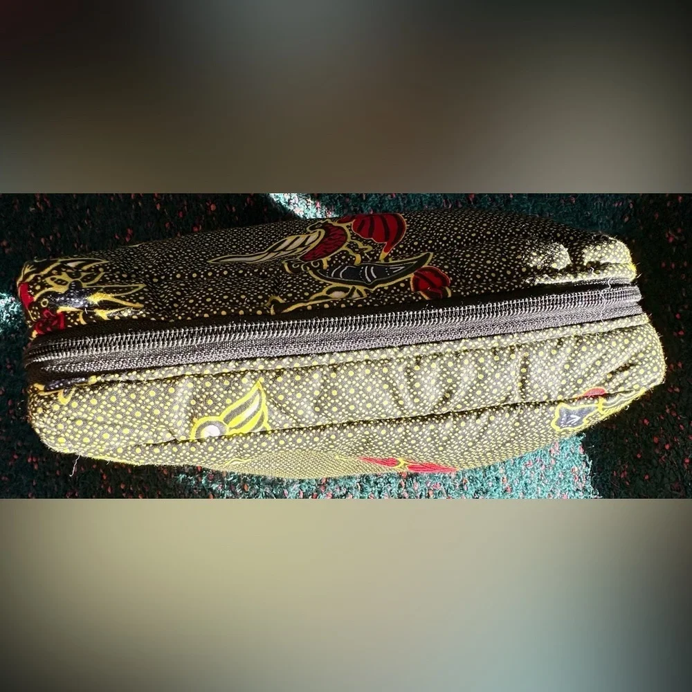 RARE NWOT Botswana Made Extra Large Cosmetics Bag
